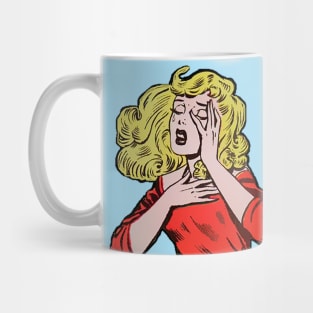 Soon me? Sad girl for suffering an injustice. Mug